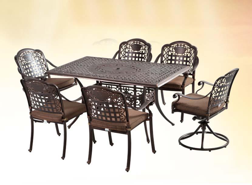 铸铝桌椅批发、北京铸铝沙发厂家、铁网桌椅定制